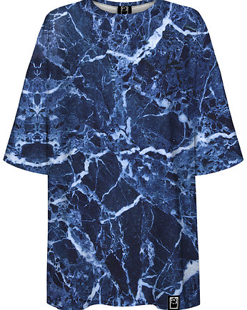 DR.CROW T-shirt Damski Oversize Marble Blue, DrCrow