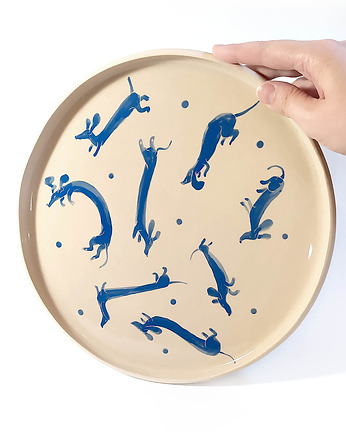 Talerz - pieski No_2, cynamon studio