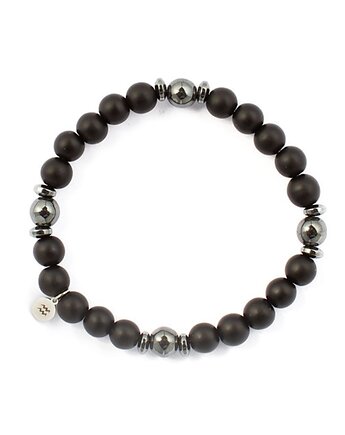 Męska bransoletka zodiakalna - Wodnik - Siła i ochrona III, Kulka Bransoletki