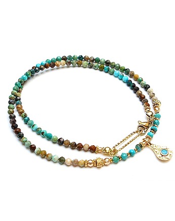 Turkus vol. 38 /choker/ 13.07.25 naszyjnik - Szlachetna kolekcja, KiKa pracownia