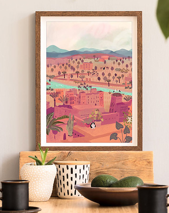 Maroko - plakat 50x70 cm, minimalmill