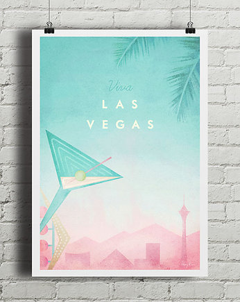 Las Vegas - vintage plakat, minimalmill
