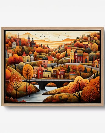 Plakat Miasteczko wśród złotych wzgórz, Harvest Maison