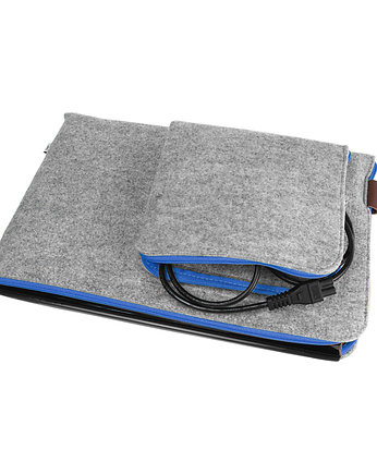 ETUI NA LAPTOPA I ZASILACZ 01 niebieski zamek, purol design