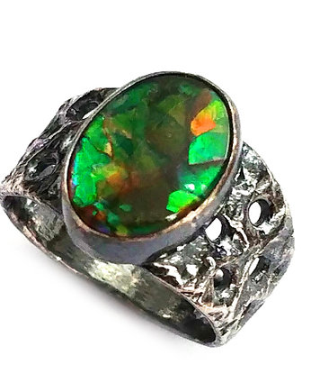 Baśniowy pierścień z ammolitem, ZAMIŁOWANIA - Elegancki prezent