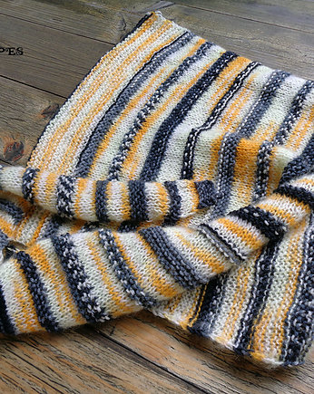UNIKAT szal-kameleon "Yellow & Grey", MARISCAPES