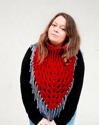 Jesienne Otulenie z Kapturem , KnotedThreadAtelier