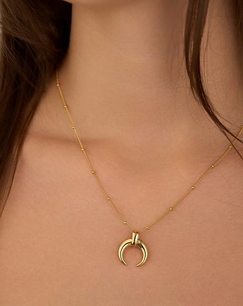 Naszyjnik róg/ księżyc 925 pozłacane, Coccola JEWELLERY
