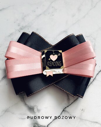 Broszka dla miłośników książek  Nowość, Pudrowy Różowy
