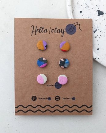 Minikolczyki 3pack, Hellaclay
