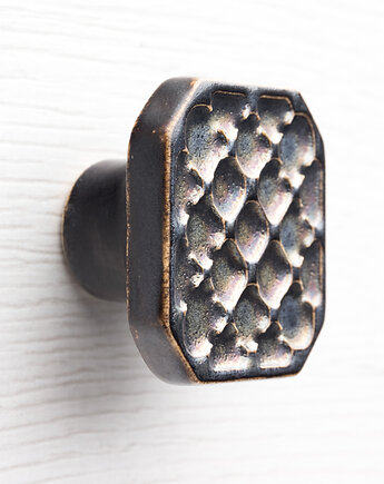 Gałka do mebli, złoto-liliowo-czarna, wz.8, pracowniazona