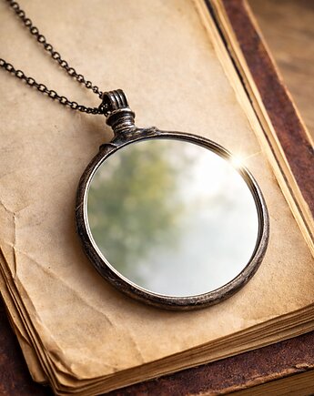 Naszyjnik duza tafla lustra, MARIAELA