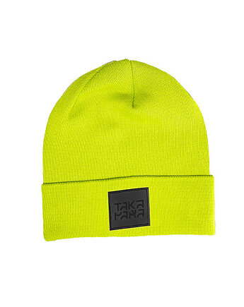 Neonowo zielona czapka beanie 100% bawełna, OSOBY - Prezent dla mamy