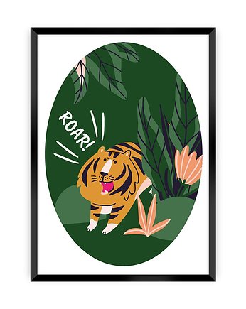 Obrazek Jungle Life tiger 30x40, Yellow Tipi