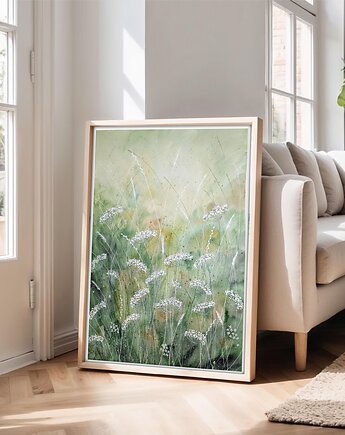 Oryginalna akwarela. Łąka A2, Malgorzata Domanska