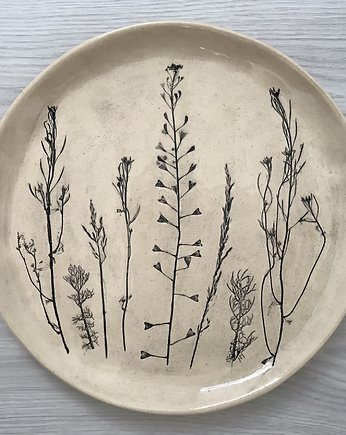 Dekoracyjny talerz z łąki, Ceramika Ana