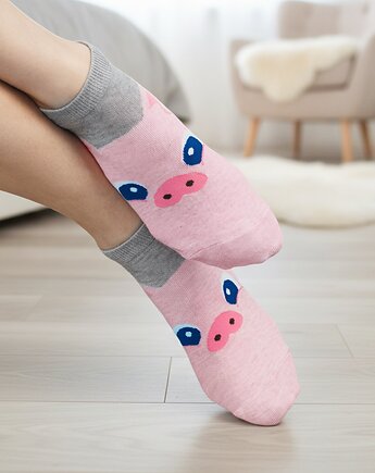 Damskie skarpetki w świnki - Słodka świnka, CandySox