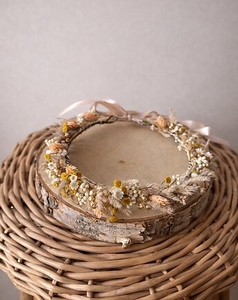 Wianek boho suszki trwały naturalny, Łąka