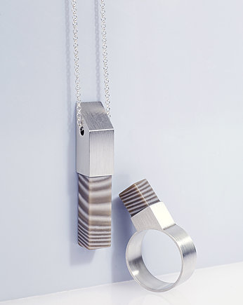 Zamówienie wisiorek 70 cm. I pierścionek 18 mm, Daria Siwiak Jewellery