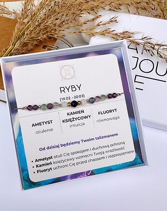 Bransoletka dla zodiakalnej RYBY, KaroBijouLine