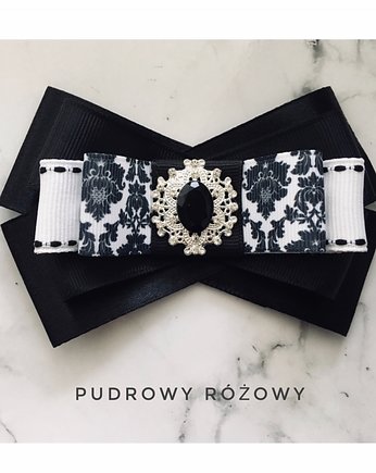 Brosza  Glamour  Black & White NEW, Pudrowy Różowy