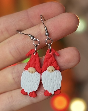 Kolczyki świąteczne GNOMY pomysł na prezent, Dont Bite