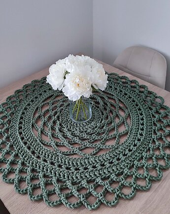 Serweta szydełkowa dekoracyjna ze sznurka 75cm, MISZ MASZ Dorota Tyszko