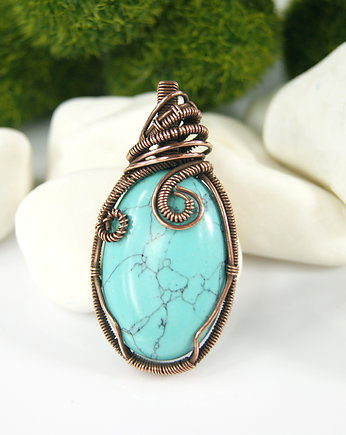 Wisiorek z howlitem, Blue Pearl Art