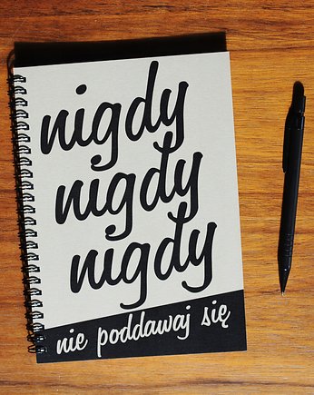Nigdy nie poddawaj się notes z eko papieru, Sowia Aleja