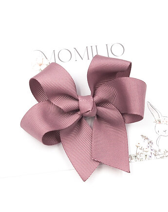 Spinka do włosów duża kokarda Paola rose mauve, Momilio