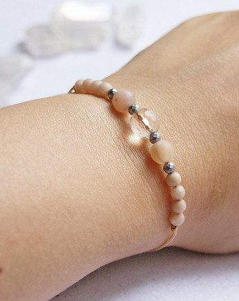 Amulet - kamień słoneczny & kryształ, kaktusia