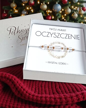 Amulet - OCZYSZCZENIE - świąteczne pudełko - KRYSZTAŁ GÓRSKI, kaktusia