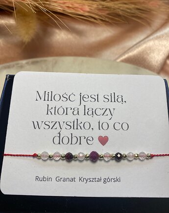 Bransoletka na nici - MIŁOŚĆ Bransoletka Szczęścia, la liva art