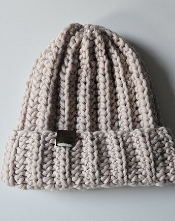 Czapka wełniana pudrowa, Las i Łąka