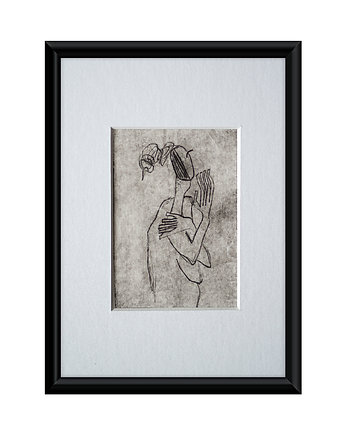 Oryginał - Grafika w oprawie passe-partout 13x18 cm, Gosia Sendlewska