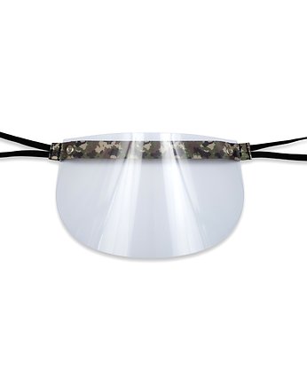 Mini przyłbica dziecięca, wzór Camo woodland, Nuff