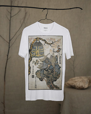 Torii Kiyohiro no.61 white t-shirt men, SELVA