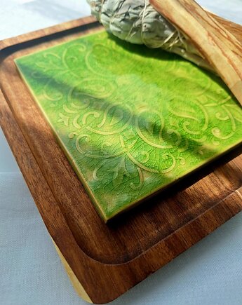 Kafel ceramiczny podstawka palo santo, Wooden Love