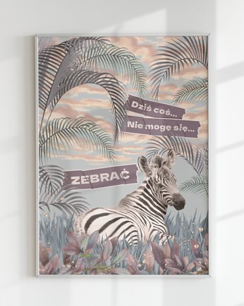 Plakat TO PEWNIE PRZEZ CIŚNIENIE... (KOLAŻ), Agnieszka Osiecka RYSUJĘ BO SIĘ NUDZĘ