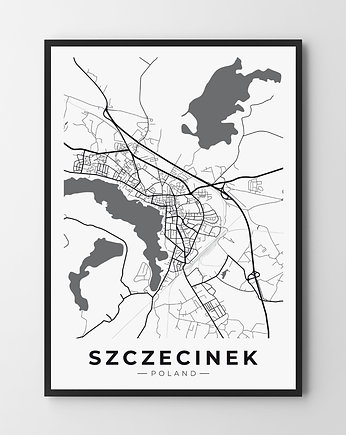 Plakat Mapa Szczecinka, HOG STUDIO