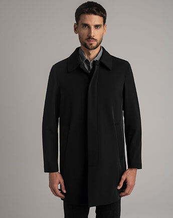 Płaszcz męski credaro czarny, BORGIO