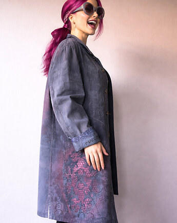 Drelichowy płaszcz Denim oversize,  IMADEONE