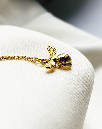 Naszyjnik z  trzmielem, złoty trzmiel, pszczoła, srebro 925, Anemon Atelier