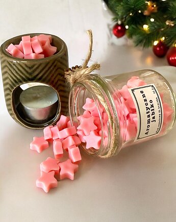 Zestaw prezentowy świąteczny z kominkiem i woskiem zapachowym, Mech i żywica