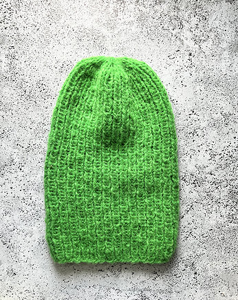 Przejściowa czapka Dimma z alpaki zielona, Made by Jaga