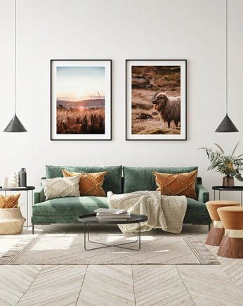 DWA PLAKATY natura jesień, black dot studio