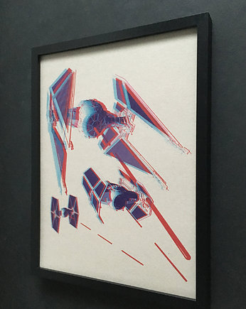 Plakat WYDRUK NA TEKTURZE 30X40 cm TIE Fighters Star Wars, 777 Tshirts