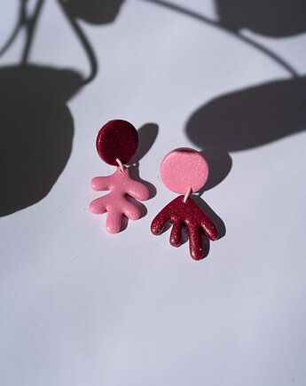 Wiszące kolczyki Henri Matisse MINI, Dwie Gliny