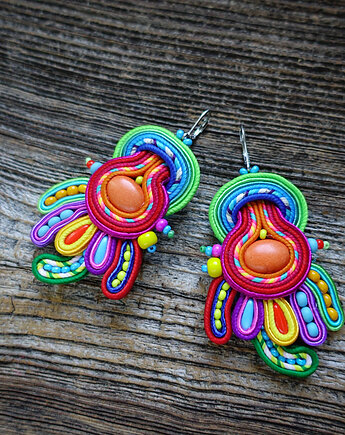 Bajkowe kolczyki soutache, Mró Soutache
