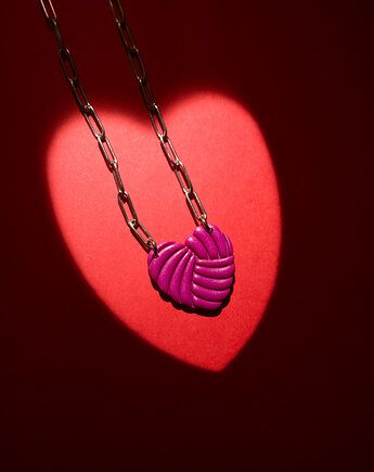 Naszyjnik z zawieszką serce edycja walentynkowa, Dwie Gliny